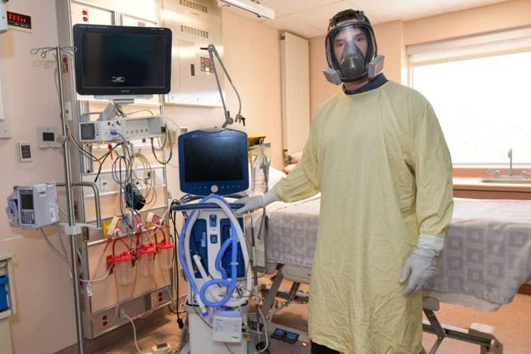 Dr. Chris Martin, RVH Chief and Medical Director of Critical Care in the ICU during the peak of the COVID-19 pandemic.